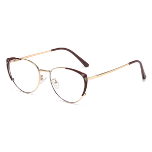 2025 Nova Moda Fotocromático Anti-azul Luz Óculos Personalizados Grande Quadro Senhoras High Sense Cat Eye Óculos - Product Image 5