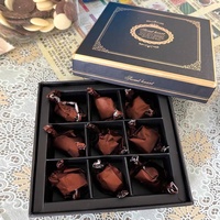 Coffret cadeau calendrier de l'Avent personnalisé pour le Ramadan, boîte de chocolats, macarons, bonbons, biscuits, ensemble cadeau musulman noir et rose, coffret cadeau islamique pour le Ramadan