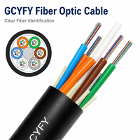 Câble optique microfibre soufflé à l'air GCYFY prêt à être expédié, SM G652D, 24, 48, 96 cœurs, câble optique non métallique