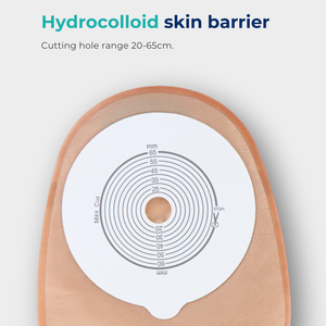 BLUENJOY fabrika kaynağı Stoma bakım tıbbi ekipman Ostomy çanta yapıştırıcı olmayan dokuma tek parça kapalı Drainable Colostomy - Product Image 2