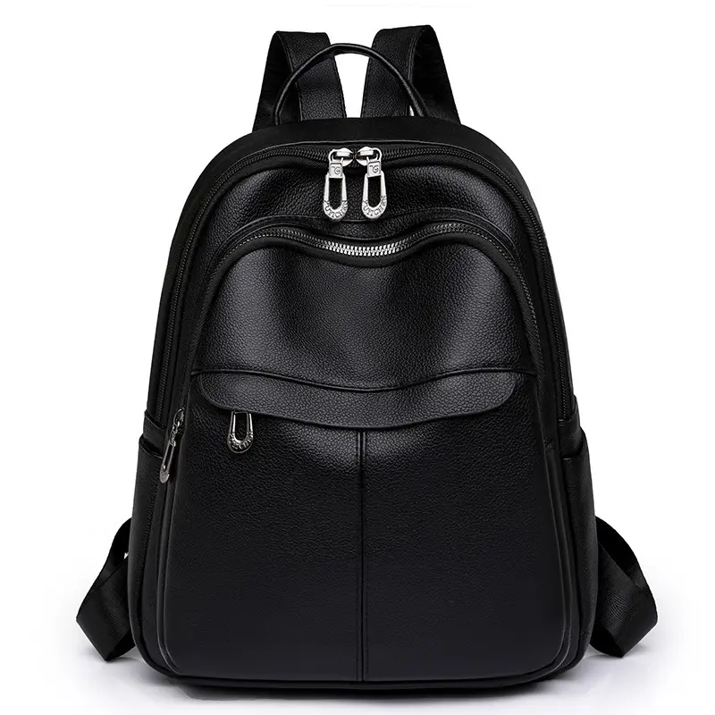 New casual and fashionable high-quality soft leather backpack for women's PU backpack