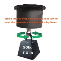 Plateau tournant de plafond robuste BKL 20CM, charge maximale 50KG, Plug & Play, rotation à 360° pour affichage, photographie, décoration de fêtes