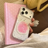 Coque de téléphone Gilded Guava Bow pour iPhone 18 Pro Max, 17, 16, 15, 13, souple, transparente, motif fruit, design élégant