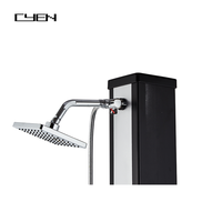 Douche solaire extérieure CYEN en alliage de zinc pour piscine avec lavage des pieds, alimentation solaire, économie d'énergie