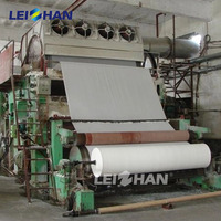 Ensemble complet de machines de fabrication de pâte à papier de cellulose, machines de fabrication de papier toilette en rouleaux jumbo, ligne de production
