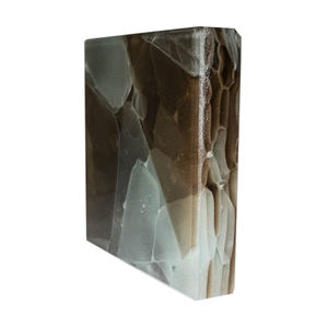 Tuile <span class=keywords><strong>en</strong></span> faux marbre poli <span class=keywords><strong>en</strong></span> géode d'améthyste pour plan de travail, mur et sol, verre de jade - Product Image 6
