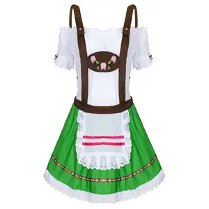 מפעל מחיר המפעל oktoberfest שמלת פסטיבל בירה תחפושת עם apron