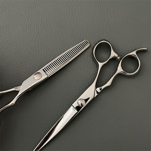 Ciseaux à cheveux professionnels 6 pouces, ciseaux à effiler en acier inoxydable VG10, pour droitiers, finition miroir, vis à roulement CNC - Product Image 4