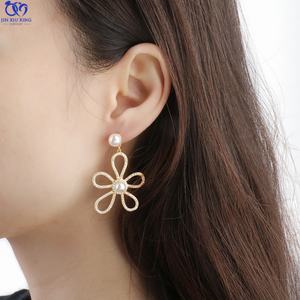 ต่างหูมุกหรูหราสไตล์โบฮีเมียน JXX HB-21A เงินแท้ 925 ชุบทอง ดีไซน์เกาหลี ขายดี เหมาะสำหรับผู้หญิง - Product Image 2