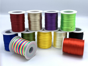 7 #   เชือกถักจีนขนาด 1 มม. |   ไหมเรยอนเกาหลีสำหรับทำสร้อยข้อมือ สร้อยคอ และงานถักมาคราเม่ DIY |   นุ่มและสีไม่ตก - Product Image 3