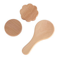 Miroir de maquillage portable en bois, forme de fleur, écologique, petit miroir rond à main pour les étudiants, idéal pour les voyages