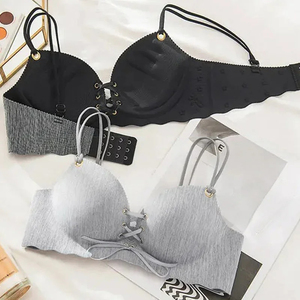 Soutiens-gorge push-up en gros, lingerie sexy sans couture pour femmes, sans armatures, à ouverture frontale, bretelles, soutien-gorge pour femmes - Product Image 2
