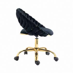 Modern Design <b>Velvet</b> Swivel Beauty <b>Chair</b> Hot-Selling Household Bedroom Dressing <b>Chair</b> With Metal Material for Foreign Trade - Product Image 3