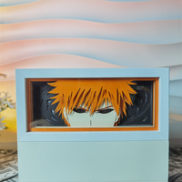 Vente directe usine : Boîte à lumière créative Anime et lampe de sculpture sur papier, pièce d'art décorative de table pour bureau ou table de chevet