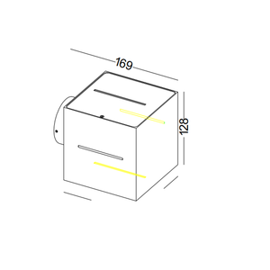 Lámparas led cuadradas de pared blancas para uso residencial, montadas en superficie de 4 vías, 12W - Product Image 6