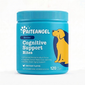Complément alimentaire pour la santé cérébrale des animaux <span class=keywords><strong>de</strong></span> compagnie, comprimés à mâcher souples, soutien <span class=keywords><strong>de</strong></span> la mémoire et <span class=keywords><strong>de</strong></span> la concentration pour chiens âgés, phosphatidylsérine, DHA, 120 unités, étiquette privée - Product Image 6
