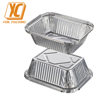 Contenants de traiteur jetables en aluminium de 8 oz et 5 pouces, avec couvercles transparents en PP à joint hermétique, compatibles congélateur, pour les repas de barbecue et les fêtes.