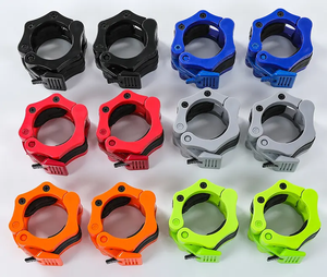 Colliers de serrage pour haltères et barres de musculation 25-50MM à dégagement rapide, pinces de barre à verrouillage rapide et écrous de sécurité - Product Image 2