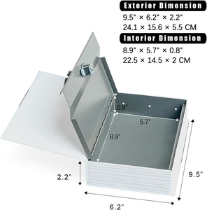 Diversion Book Safe Boîte de rangement Dictionnaire Secret Safe avec serrure à clé de sécurité - Product Image 5