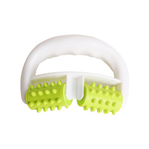 Masseur à double rouleau 14x10x4 cm avec tête de contact carrée pour la taille, les hanches, les jambes, le dos, outil de massage manuel pour la réduction de la cellulite - Product Image 4