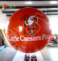 BOYAN géant publicité extérieure volant air ciel balle ronde gonflable sphère ballon hélium ballon volant balle jouets avec logo OEM