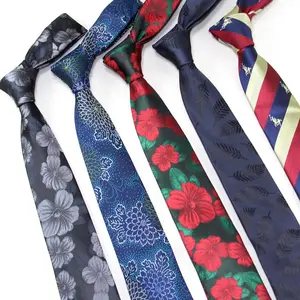 High Quality Wedding Casual 7cm Floral Flower Cravat Men Skinny Print Necktie For Men Suit