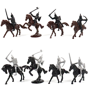 Soldatini Militari in Miniatura all'Ingrosso, Set da 60 Pezzi in Materiale PP, Altezza 5,5-8 cm, Fanteria e Cavalleria - Product Image 4