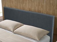 Tête de lit en tissu de lin de style américain moderne Willsoon, cadre de lit en bois doux, taille Queen, emballage en un seul carton avec prix compétitif
