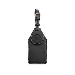 Porte-cartes cadeau en cuir PU en gros, étiquette de bagage en cuir PU avec sangle – Idéal comme cadeau pour amis - Product Image 3