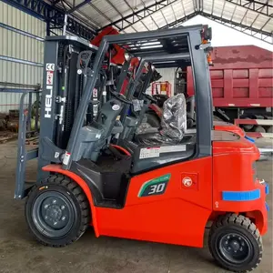 Heli montacargas elektrikli dizel hidrolik forklift  fiyat 5 ton çatal uzatma 3 ton yedek parça yan yükleyici