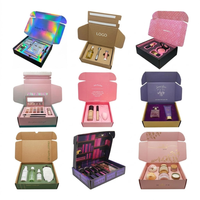 Caja de Cartón Corrugado Plegable de Lujo con Logotipo Personalizado Impreso en el Interior para Envíos de Cosméticos, Cuidado de la Piel y Productos de Consumo Masivo (FMCG) para Comercio Electrónico