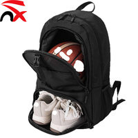 Sac de sport personnalisé avec logo, grand sac à dos pour le basketball avec compartiment pour ballon et chaussures, pour ballon de football, volley-ball, football