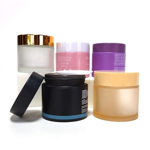 Wholesale Glass Beauty Cream Jars 15g 30g 50g 100g Cosmetic Body Lotion Packaging Custom Empty Jar with Plastic Lid Custom Color - Product Image 6