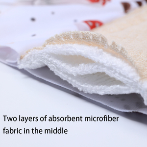 5pcs cotton hữu cơ thoáng khí kinh nguyệt <span class=keywords><strong>Pads</strong></span> Set có thể giặt và tái sử dụng băng vệ sinh với túi ướt cho phụ nữ - Product Image 4