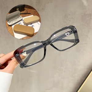 <span class=keywords><strong>Retro</strong></span> Vintage Clear Color TR90 <span class=keywords><strong>Square</strong></span> Cat Eye Anteojos Marco Gafas ópticas Gafas para miopía Gafas para hombres y mujeres - Product Image 5