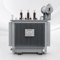 Transformateur de distribution triphasé immergé dans l'huile S22 M, entièrement scellé, cuve corruguée, 10 kV 0,4 kV Dyn11 pour la distribution d'énergie