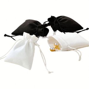 Sac de rangement pour bijoux en velours microfibre, cordon de serrage en forme de bourgeon pour bagues, boucles d'oreilles, colliers, autres accessoires, appareils Bluetooth - Product Image 6