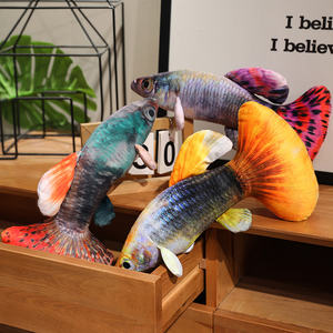 Nuevo 40cm realista <span class=keywords><strong>Guppy</strong></span> Animal de peluche de juguete realista pez almohada decoración del hogar Super suave felpa PP algodón relleno - Product Image 3