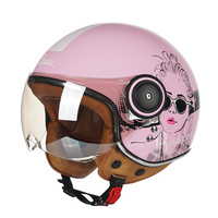 Casques de moto électriques en ABS certifiés ECE pour grossistes, casque ouvert classique, casque de moto rétro