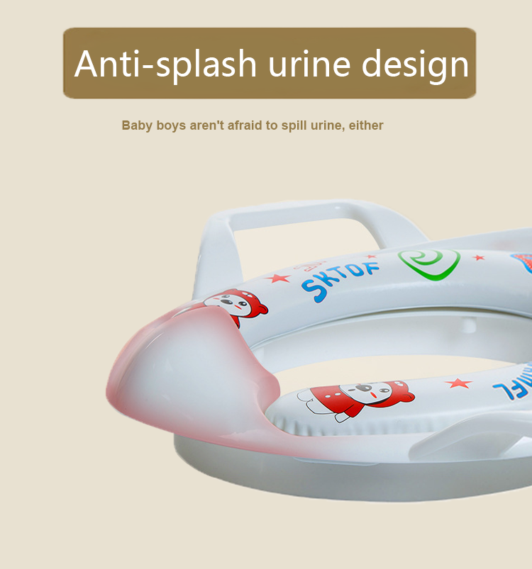 Hot selling Toilet Seat  Cushion Handle Backrest Baby Toilet Potty Training Seat Chair