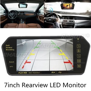 Bluetooth viedo MP5 Máy nghe nhạc 7 inch TFT LCD màu gương màn hình xe phía sau xem tự động hỗ trợ Đậu xe + sao lưu đảo chiều máy ảnh - Product Image 2