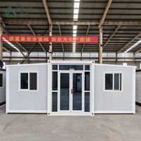 Rumah Prefabrikasi Cina 5 Kamar Tidur Tata Letak Kustom Rumah Kontainer Modular yang Dapat Diperluas OEM Rumah Mungil Murah dengan Toilet