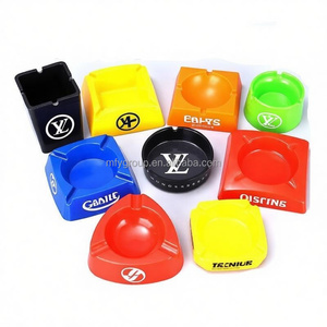 Cenicero Cuadrado de <span class=keywords><strong>Melamina</strong></span> Irrompible con Logotipo Personalizado, Resistente a Altas Temperaturas, para Hoteles, Restaurantes, Cigarros, en Forma de Caja - Product Image 1