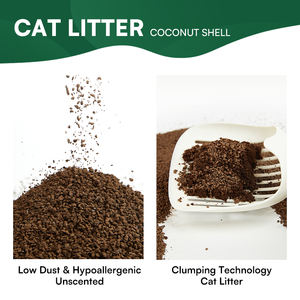 L'usine vend une litière pour chat en coquille de noix de coco biodégradable de la meilleure qualité 1T agglutinant <span class=keywords><strong>Arena</strong></span> Para Gatos litière pour chat naturelle facile à nettoyer - Product Image 3