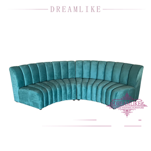 Ghế Sofa Hiện Đại Đơn Giản Bộ Ghế Sofa Hội Trường Đám Cưới Bằng Nhung Xanh Dương Đồ Nội Thất Phòng Khách - Product Image 1