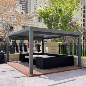 <span class=keywords><strong>Pergola</strong></span> <span class=keywords><strong>bioclimatique</strong></span> moderne 3 x 4 m, imperméable, en aluminium, pour jardin, directement de l'usine, kits de toiture pour <span class=keywords><strong>pergola</strong></span> extérieure - Product Image 5