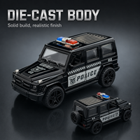 Vente en gros de voitures miniatures en métal à l'échelle 1:36, tout-terrain, d'urgence, de sauvetage, de police, à ouverture de portes, pour enfants
