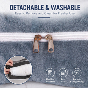 Oreiller de grossesse en U pour dormir sur le côté, corps entier, maternité, livraison directe UE, 155 cm, en velours, lavable, 100% coton, stock Pologne - Product Image 6