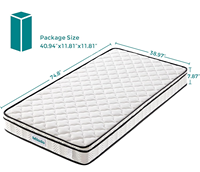 Fabricant de matelas en gros personnalisé bon prix santé matelas de berceau de bébé compressé dans une boîte en carton