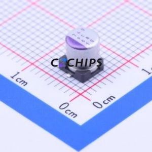 Condensateur solide SMD 10SVPC68M, D5xL5.9mm (Capacité : 68uF) (Précision : 20%) Tension nominale : 10V - Product Image 1